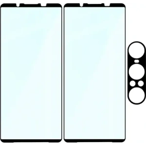 2x Szkło na ekran + szkło na aparat BIZON Edge Pack do Sony Xperia 1 VII
