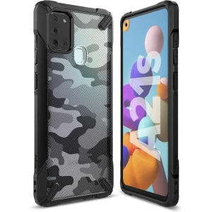 Kup Etui Ringke Fusion-X Samsung Galaxy A21s Camo (Moro) Black - RGK1213MOB - {ean13} - Sklep Home Screen