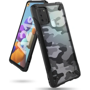 Kup Etui Ringke Fusion-X Samsung Galaxy A21s Camo (Moro) Black - RGK1213MOB - {ean13} - Sklep Home Screen