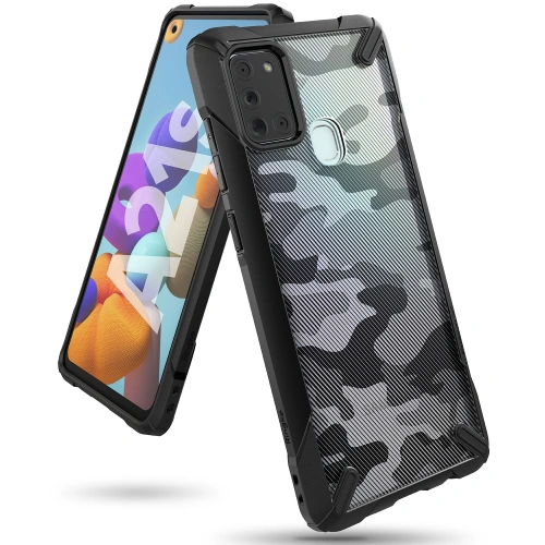 Kup Etui Ringke Fusion-X Samsung Galaxy A21s Camo (Moro) Negru - RGK1213MOB - {ean13} - Sklep Home Screen