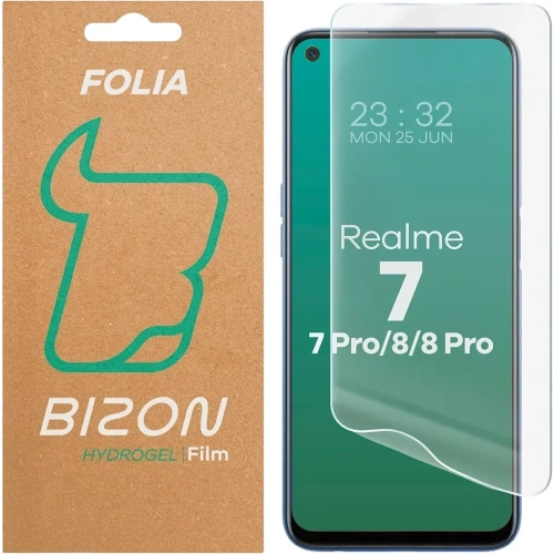 Folia hydrożelowa na ekran Bizon Glass Hydrogel Front do Realme 8 Pro / 8 / 7 / 7 Pro Folia hydrożelowa na ekran Bizon Glass Hydrogel Front do Realme 8 Pro / 8 / 7 / 7 Pro