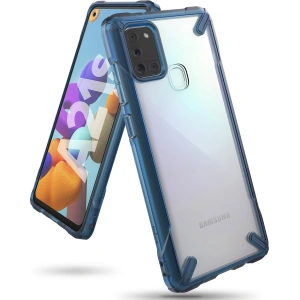 Kup Etui Ringke Fusion-X Samsung Galaxy A21s Space Blue - RGK1212BLU - {ean13} - Sklep Home Screen