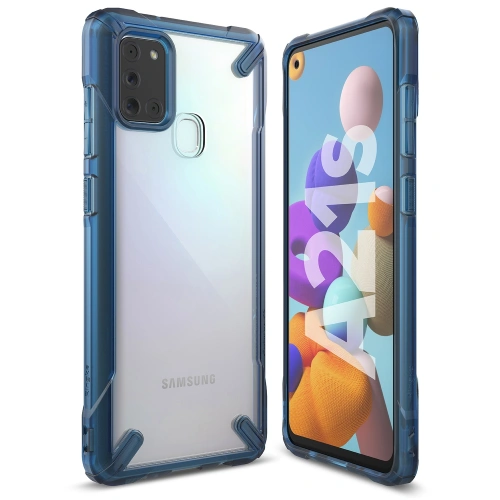 Kup Etui Ringke Fusion-X Samsung Galaxy A21s Space Blue - RGK1212BLU - {ean13} - Sklep Home Screen