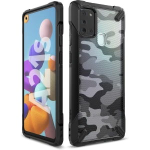 Kup Etui Ringke Fusion-X Samsung Galaxy A21s Camo (Moro) Black - RGK1213MOB - {ean13} - Sklep Home Screen