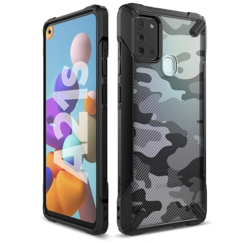 Kup Etui Ringke Fusion-X Samsung Galaxy A21s Camo (Moro) Negru - RGK1213MOB - {ean13} - Sklep Home Screen