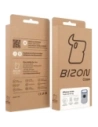 Etui z uchwytem na palec Bizon Case Hybrid Ring do Apple iPhone 17 Air przydymione z granatową ramką