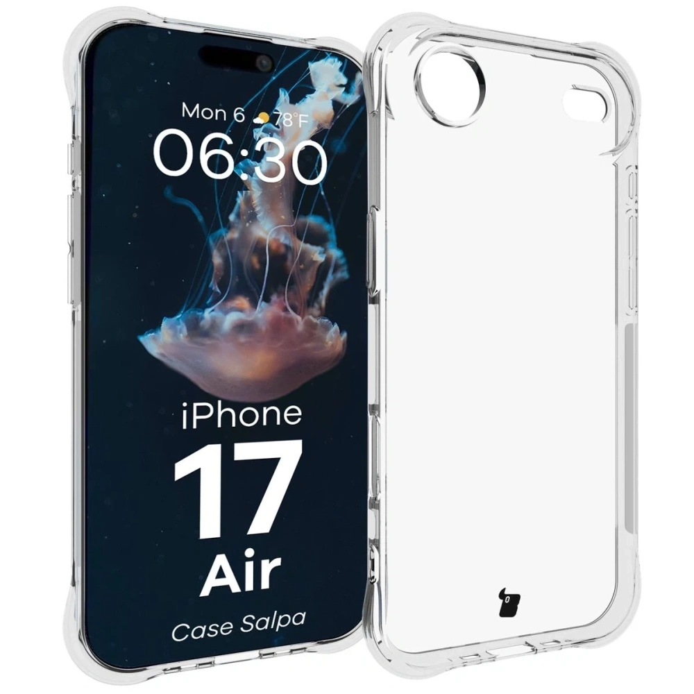 Elastyczne etui Bizon Case Salpa do Apple iPhone Air przezroczyste