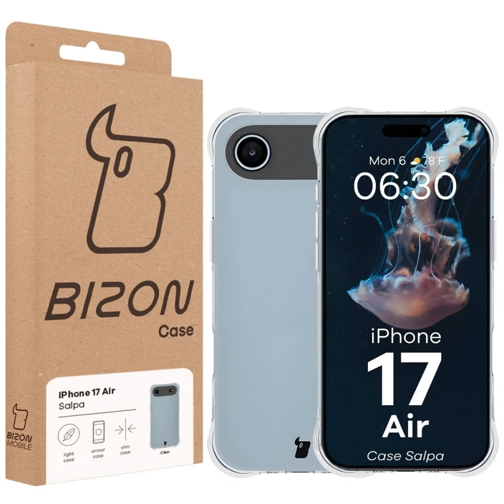 Elastyczne etui Bizon Case Salpa do Apple iPhone Air przezroczyste