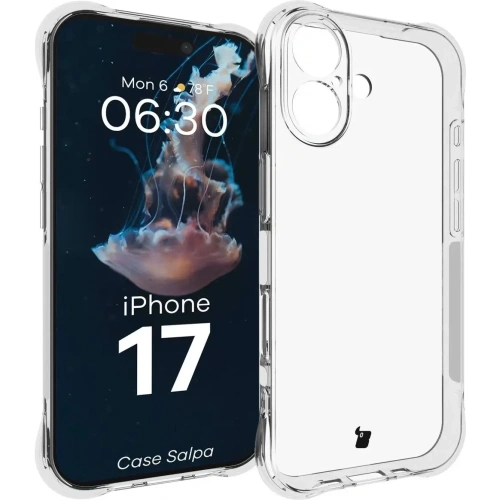 Elastyczne etui Bizon Case Salpa do Apple iPhone 17 przezroczyste