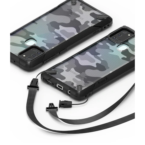 Kup Etui Ringke Fusion-X Samsung Galaxy A21s Camo (Moro) Negru - RGK1213MOB - {ean13} - Sklep Home Screen