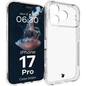 Elastyczne etui Bizon Case Salpa do Apple iPhone 17 Pro przezroczyste