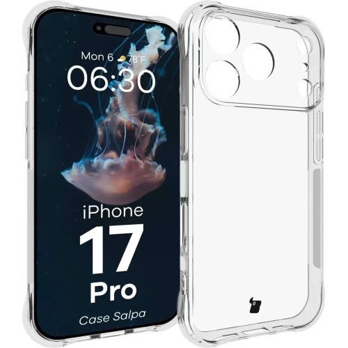 Elastyczne etui Bizon Case Salpa do Apple iPhone 17 Pro przezroczyste