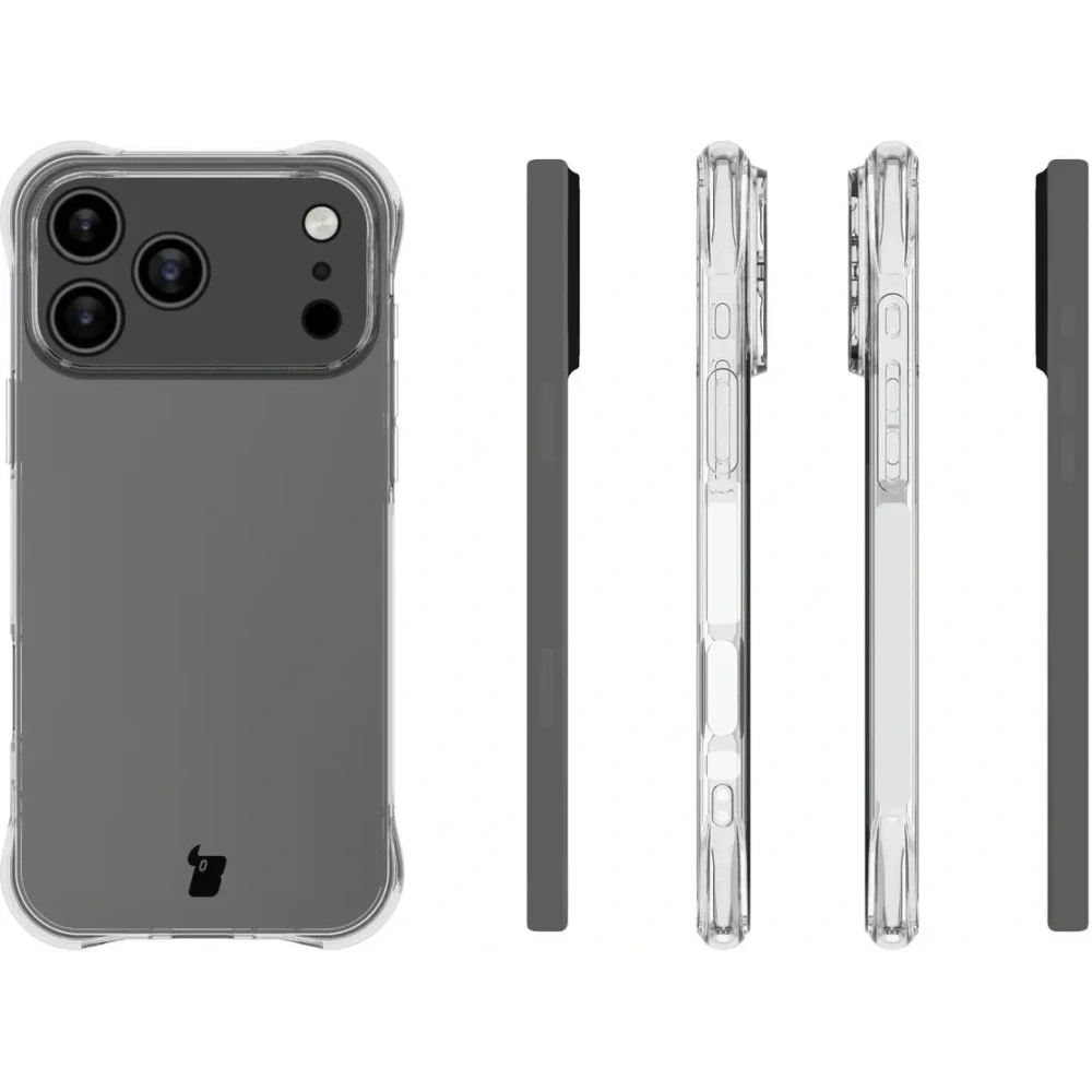 Elastyczne etui Bizon Case Salpa do Apple iPhone 17 Pro Max przezroczyste