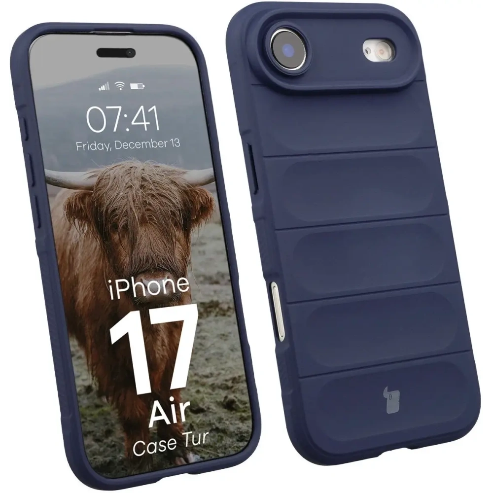 Pancerne etui Bizon Case Tur do Apple iPhone Air granatowe