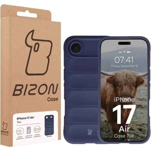 Pancerne etui Bizon Case Tur do Apple iPhone 17 Air granatowe