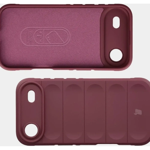 Pancerne etui Bizon Case Tur do Apple iPhone 17 Air burgundowe