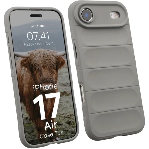 Pancerne etui Bizon Case Tur do Apple iPhone 17 Air jasnoszare