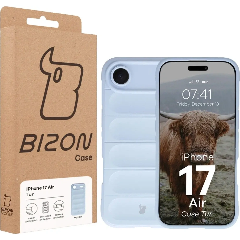 Pancerne etui Bizon Case Tur do Apple iPhone Air jasnoniebieskie