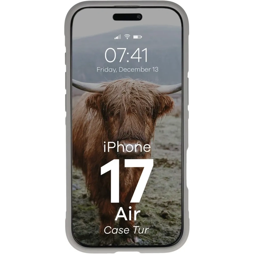 Pancerne etui Bizon Case Tur do Apple iPhone Air jasnoszare