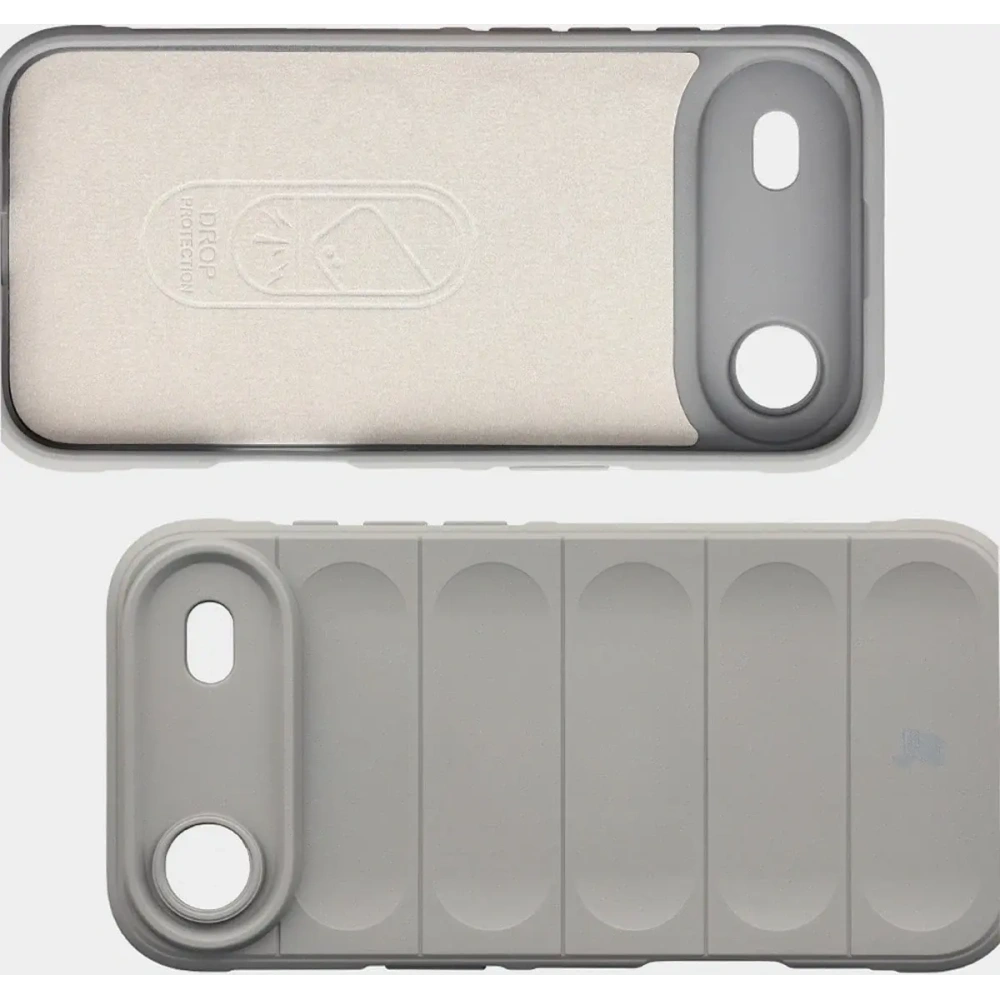 Pancerne etui Bizon Case Tur do Apple iPhone Air jasnoszare