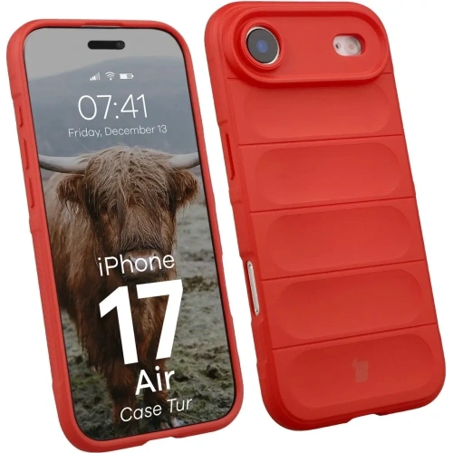 Pancerne etui Bizon Case Tur do Apple iPhone 17 Air czerwone