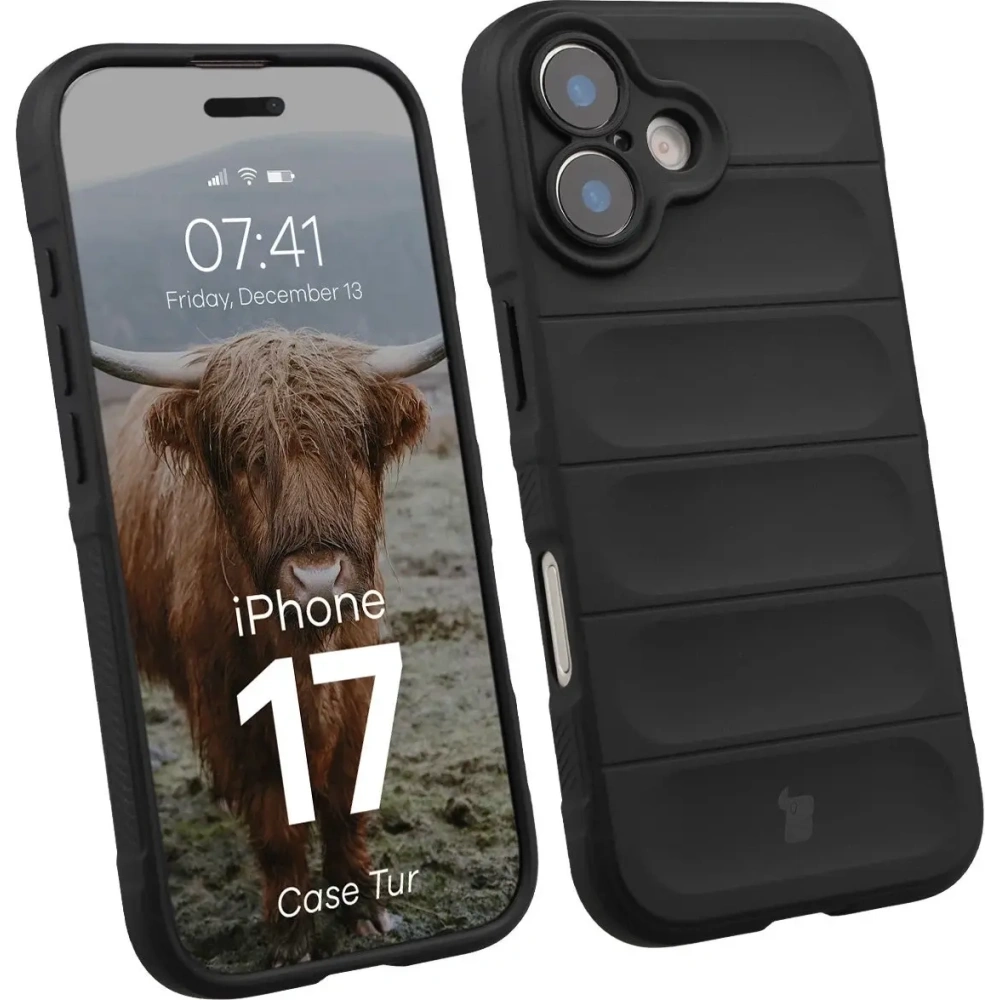 Pancerne etui Bizon Case Tur do Apple iPhone 17 czarne