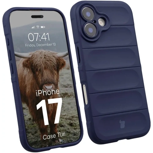 Pancerne etui Bizon Case Tur do Apple iPhone 17 granatowe