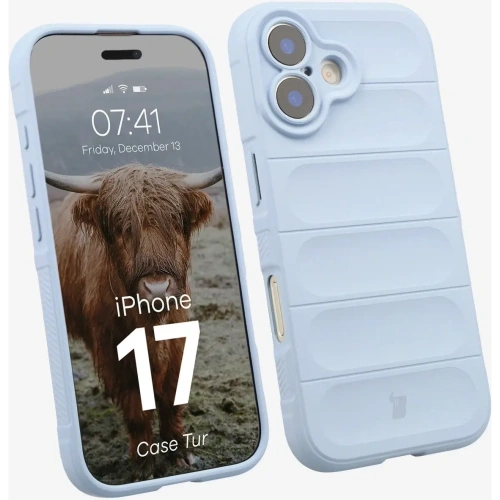 Pancerne etui Bizon Case Tur do Apple iPhone 17 jasnoniebieskie