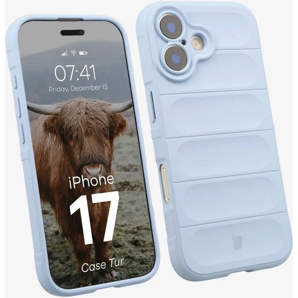 Pancerne etui Bizon Case Tur do Apple iPhone 17 jasnoniebieskie