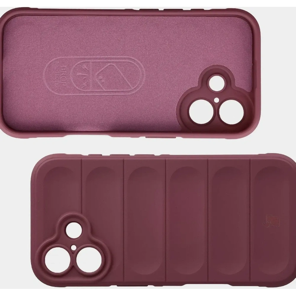 Pancerne etui Bizon Case Tur do Apple iPhone 17 burgundowe