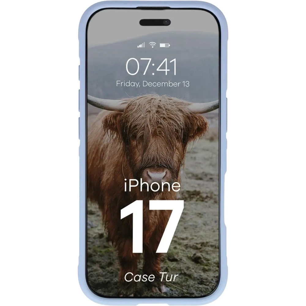 Pancerne etui Bizon Case Tur do Apple iPhone 17 jasnoniebieskie