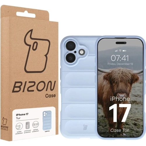 Pancerne etui Bizon Case Tur do Apple iPhone 17 jasnoniebieskie
