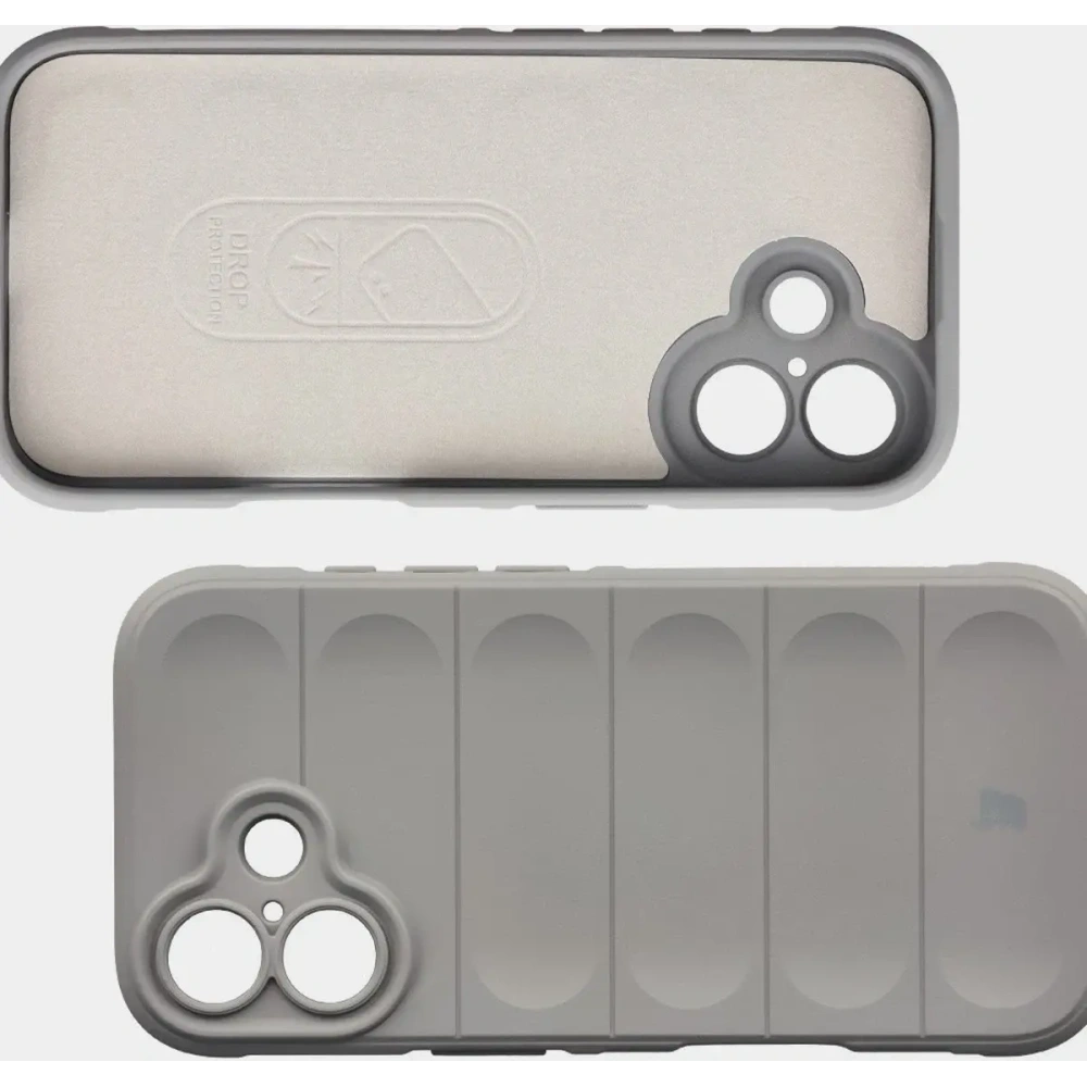 Pancerne etui Bizon Case Tur do Apple iPhone 17 jasnoszare