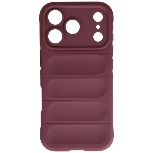 Pancerne etui Bizon Case Tur do Apple iPhone 17 Pro burgundowe