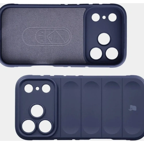 Pancerne etui Bizon Case Tur do Apple iPhone 17 Pro granatowe