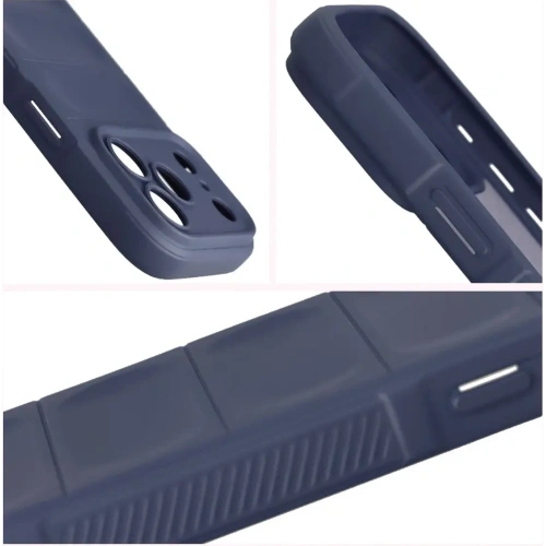 Pancerne etui Bizon Case Tur do Apple iPhone 17 Pro granatowe