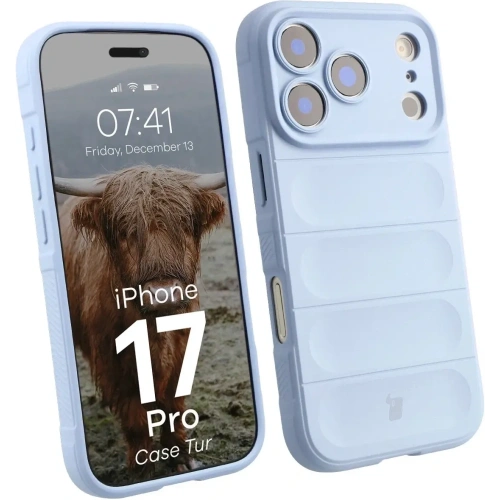 Pancerne etui Bizon Case Tur do Apple iPhone 17 Pro jasnoniebieskie