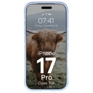 Pancerne etui Bizon Case Tur do Apple iPhone 17 Pro jasnoniebieskie