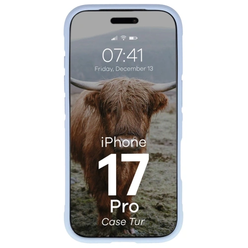 Pancerne etui Bizon Case Tur do Apple iPhone 17 Pro jasnoniebieskie