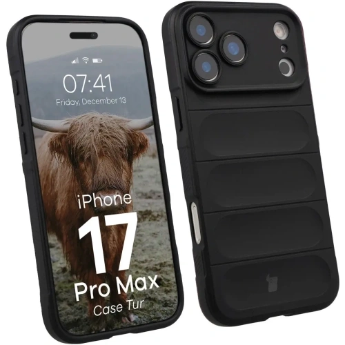 Pancerne etui Bizon Case Tur do Apple iPhone 17 Pro Max czarne