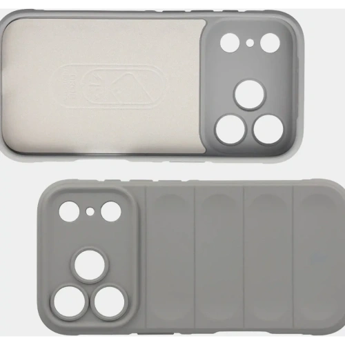 Pancerne etui Bizon Case Tur do Apple iPhone 17 Pro jasnoszare