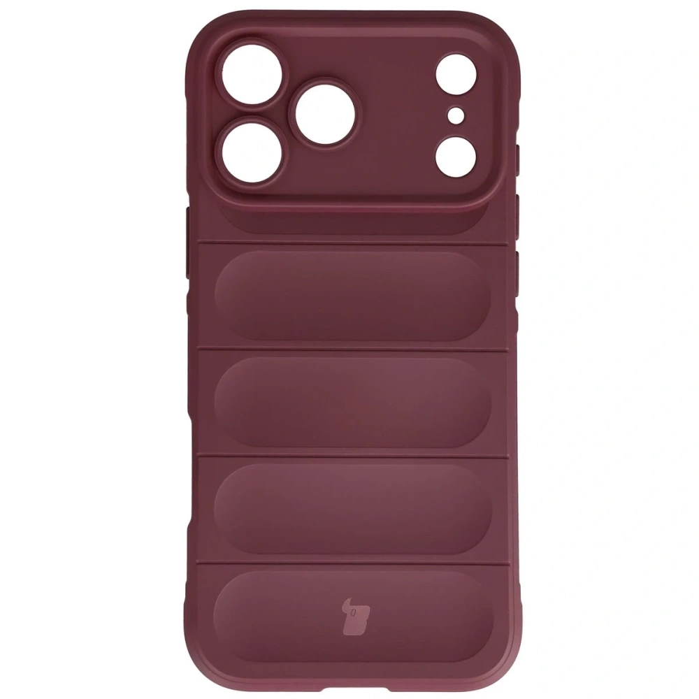 Pancerne etui Bizon Case Tur do Apple iPhone 17 Pro Max burgundowe