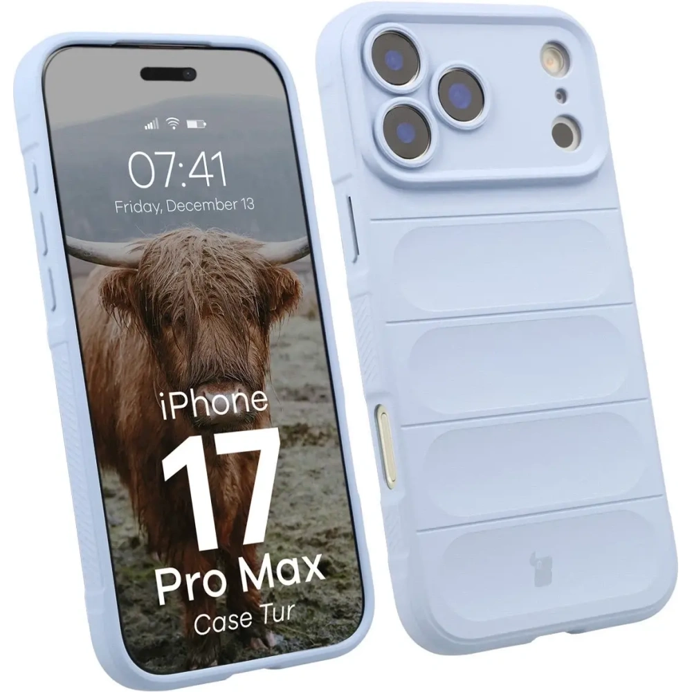 Pancerne etui Bizon Case Tur do Apple iPhone 17 Pro Max jasnoniebieskie