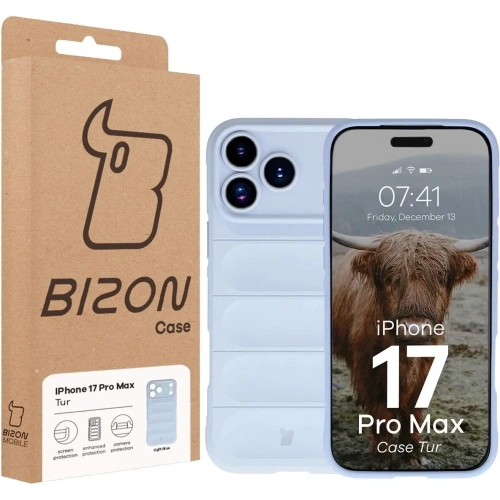 Pancerne etui Bizon Case Tur do Apple iPhone 17 Pro Max jasnoniebieskie