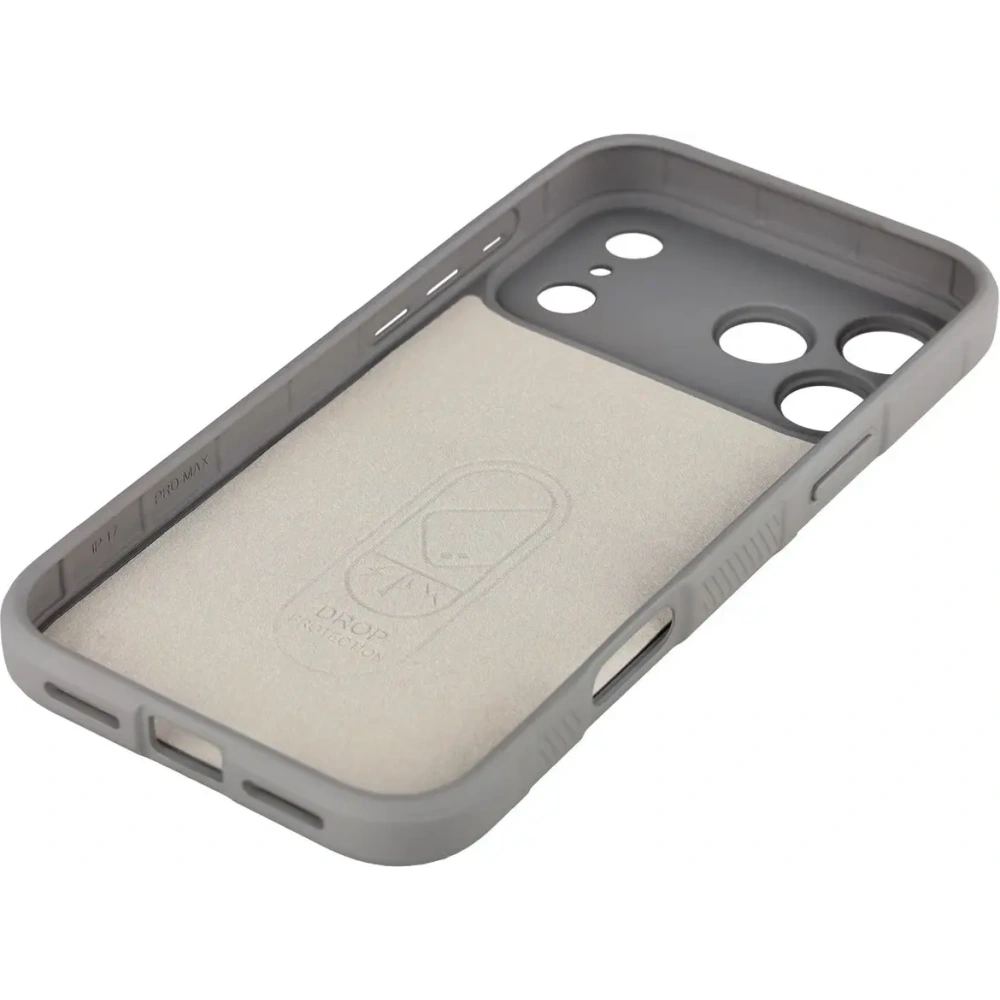 Pancerne etui Bizon Case Tur do Apple iPhone 17 Pro Max jasnoszare