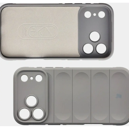 Pancerne etui Bizon Case Tur do Apple iPhone 17 Pro Max jasnoszare