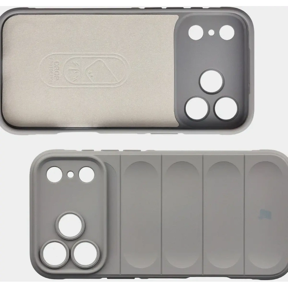 Pancerne etui Bizon Case Tur do Apple iPhone 17 Pro Max jasnoszare