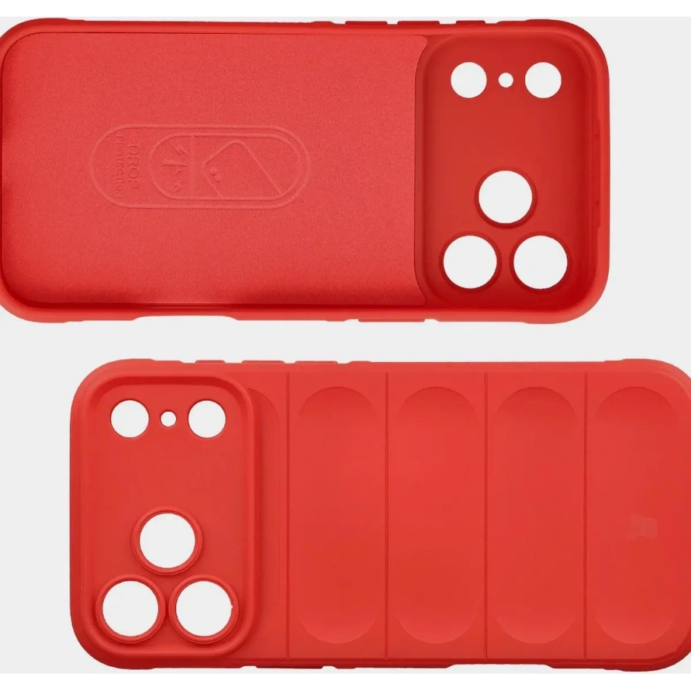 Pancerne etui Bizon Case Tur do Apple iPhone 17 Pro Max czerwone