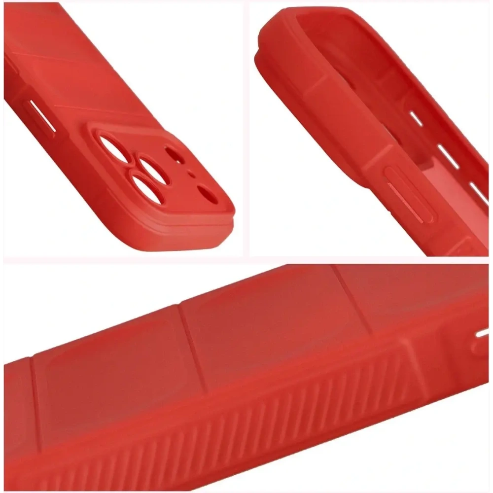 Pancerne etui Bizon Case Tur do Apple iPhone 17 Pro Max czerwone