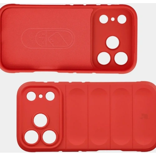 Pancerne etui Bizon Case Tur do Apple iPhone 17 Pro czerwone